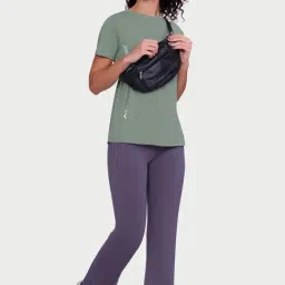 Enamor Green Relaxed Fit Graphic Print T-Shirt image 5