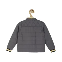 allen solly junior Allen Solly Kids Grey Quilted Full Sleeves Jacket image 2