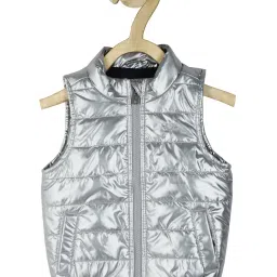 allen solly junior Allen Solly Kids Silver Quilted Jacket image 1