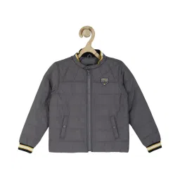 allen solly junior Allen Solly Kids Grey Quilted Full Sleeves Jacket image 1