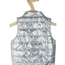 allen solly junior Allen Solly Kids Silver Quilted Jacket image 2