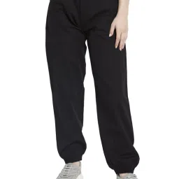 METTLE Black Cotton Joggers image 1