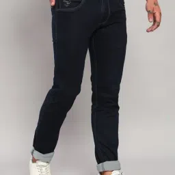 Cantabil Dark Blue Regular Fit Jeans image 4