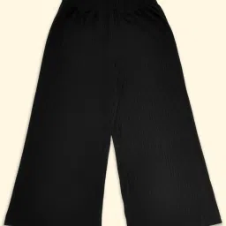 Pantaloons Junior Black Cotton Regular Fit Trousers image 1