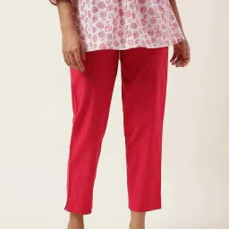 Fabindia Fuchsia Cotton Pants image 1