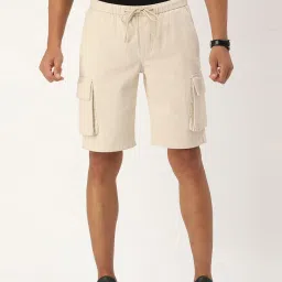 Bene Kleed Beige Regular Fit Cargo Shorts image 1