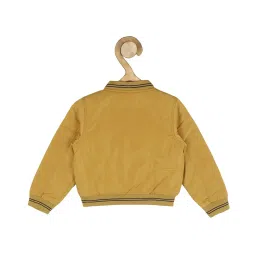 allen solly junior Allen Solly Kids Mustard Quilted Full Sleeves Jacket image 2