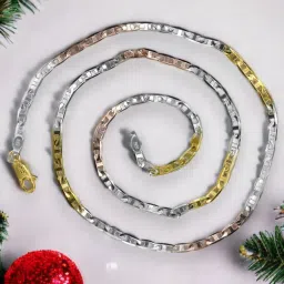 Taraash 92.5 Sterling Silver Rolo Neck Chain image 1