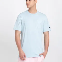 adidas x Marimekko Light Blue Regular Fit Cotton Crew T-Shirt image 1