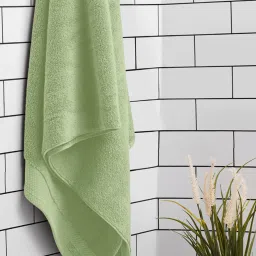 Spaces Luxury Egyption Light Green 670 GSM Cotton Bath Towel image 1