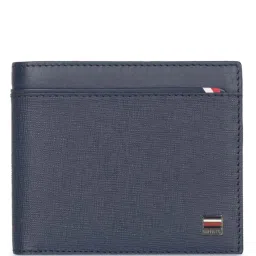 Tommy Hilfiger Navy Loganville Leather Small Global Coin Wallet image 1