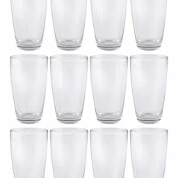 Goodhomes Transparent Glass Lucky Drinking Glasses (450 ml) - Set of 12 image 2