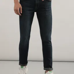 Lee Bruce Dark Blue Skinny Fit Lightly Washed Jeans image 1