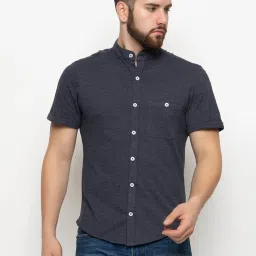 Club York Navy Melange Regular Fit Shirt image 1