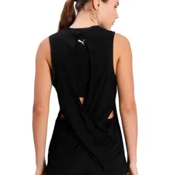Puma Black Regular Fit Yoga Tank Top image 2