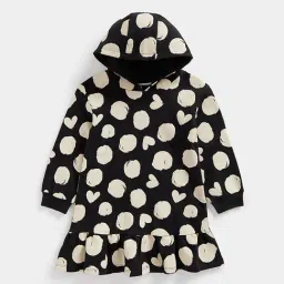 Mothercare Kids Black Printed Full Sleeves Dress-picture-45