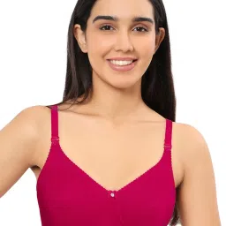 Amante Pink Cotton Full Coverage Bra image 1