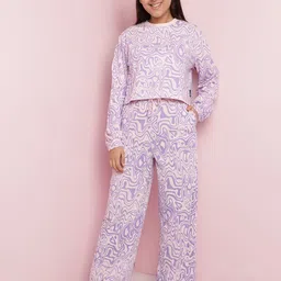 Lil Tomatoes Girls Printed Night suit-picture-33