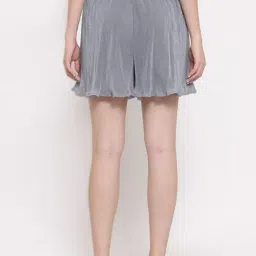 Lela Grey Mid Rise Shorts image 2