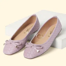 Forever Glam by Pantaloons Women's Lilac Flat Ballets image 1