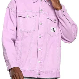 Calvin Klein Iris Orchid Cotton Regular Fit Denim Jacket image 1