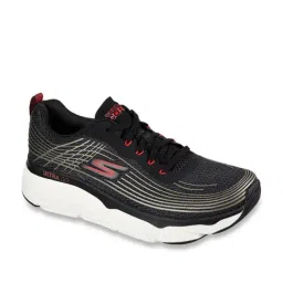 Skechers Men's MAX CUSHIONING ELITE Black Gold Running Shoes image 2