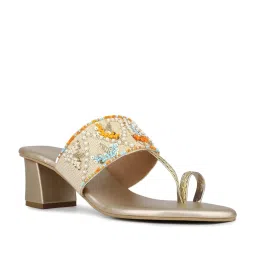 Inc.5 Women's Gold Toe Ring Sandals image 1