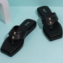 Inc.5 Women's Black Thong Sandals image 1