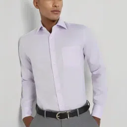 Allen Solly Purple Cotton Slim Fit Shirt-picture-42