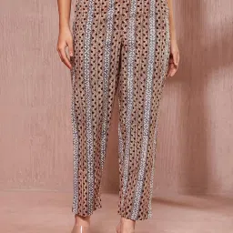 Fabindia Multi Cotton Regular Fit Printed Pant image 1