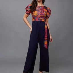 Miss Chase Multicolored Printed Jump Suit image 1