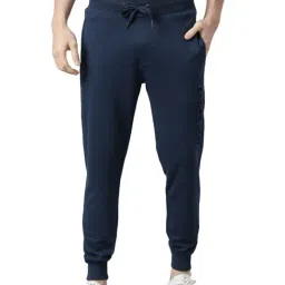 Force NXT Navy Cotton Regular Fit Joggers-picture-27
