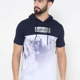 Duke Navy Blue Slim fit Tie - Dye T-Shirt image 1