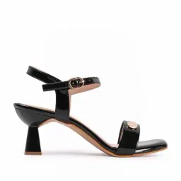 Carlton London Women's Black Ankle Strap Sandals image 3