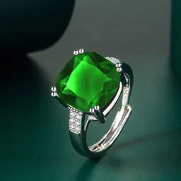 Designs & You Silver-Plated CZ Studded Finger Ring-picture-23