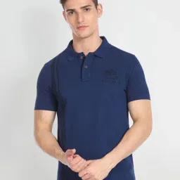 U.S. Polo Assn. Denim Co. Navy Slim Fit Cotton Polo T-Shirt-picture-29