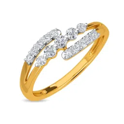 Kisna Diamond & Gold Jewellery Rimsha 18k (750) Diamond & Gold Ring For Women image 1