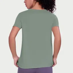 Enamor Green Relaxed Fit Graphic Print T-Shirt image 2