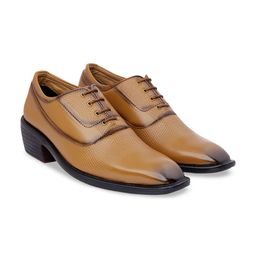 riffway Men Textured Lace Up Formal Derby Shoes-picture-14