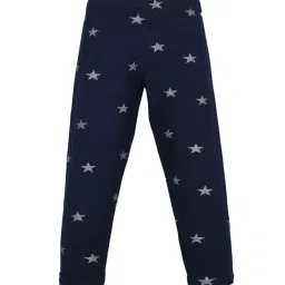 Plum Tree Kids Yellow & Navy Printed Leggings (Pack of 2) image 3