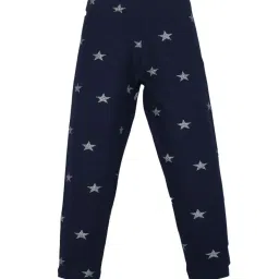 Plum Tree Kids Yellow & Navy Printed Leggings (Pack of 2) image 4