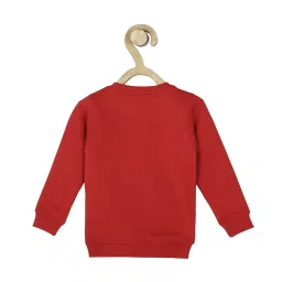allen solly junior Allen Solly Kids Red Printed Full Sleeves Sweatshirt image 2