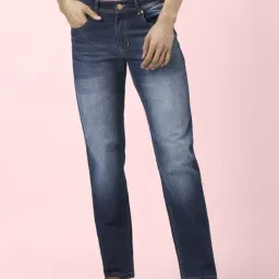 People by Pantaloons Dark Blue Cotton Slim Fit Jeans-picture-29