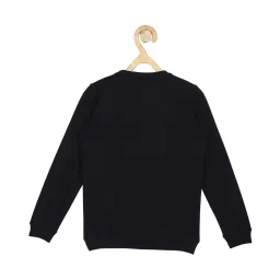 allen solly junior Allen Solly Kids Black Graphic Print Full Sleeves Sweatshirt image 2