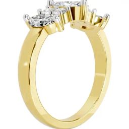 Sparkles Lab Grown Diamond 14k (585) Yellow Gold Ring for Women-picture-1