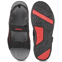 Furo by Red Chief Men's Black Floater Sandals image 3