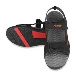 Furo by Red Chief Men's Black Floater Sandals image 5