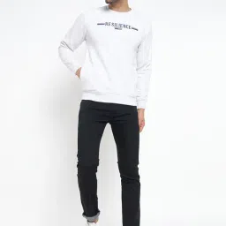 Duke Light Grey Melange Regular Fit Sweatshirt image 5