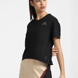 Adidas Black Regular Fit T-Shirt image 3