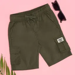 Pantaloons Junior Boys Olive Shorts-image-6